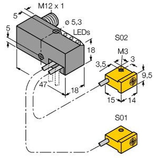 Turck NI2-Q9.5-AP6-0.2-FS4.4X3/S304 Turkey