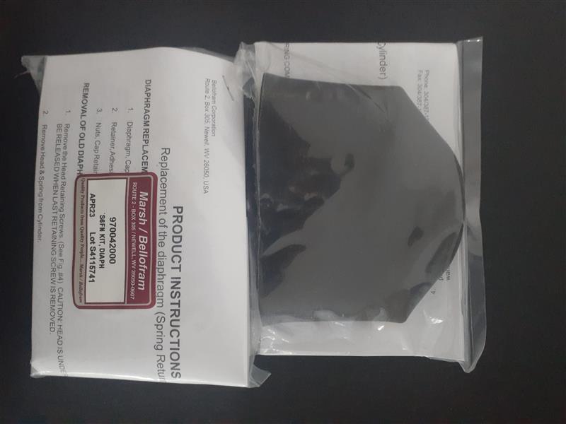 Marsh Bellofram 970042000 Pneumatic Cylinder Diaphragm Turkey