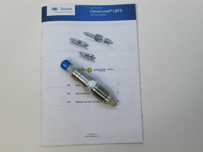Baumer LBFS-0111.0 Level Sensor Turkey
