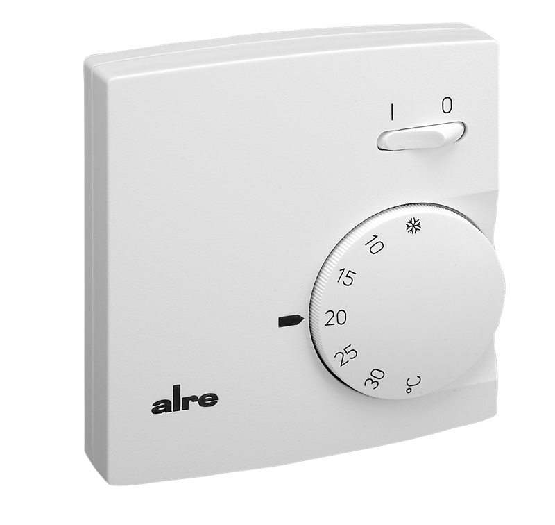 Alre RTBSB-001.026 Room thermostat, surface-mounted, 5…30…°C, 230V AC, two-way contact, on/off switch, fan output Turkey