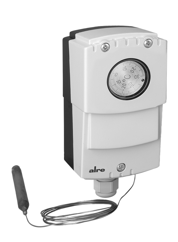 Alre JET-110 XF Capillary thermostat, wall mounting, -35…+30…°C, adjustable hysteresis 220K, internal setting, capillary length 18m Turkey