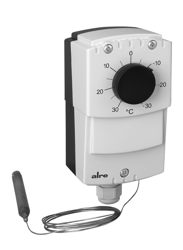 Alre JET-110 X Capillary thermostat, wall mounting, -35…+30…°C, adjustable hysteresis 220K, external setting, capillary length 18m Turkey