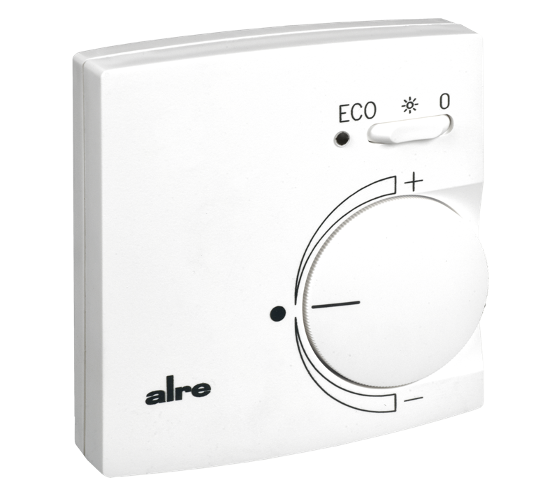 Alre KTRVB-052.245 Room thermostat, heating/cooling, surface-mounted, 24V AC/V DC, output 0…10V/10…0V, 2-/4-tube, off/comfort/ECO switch Turkey