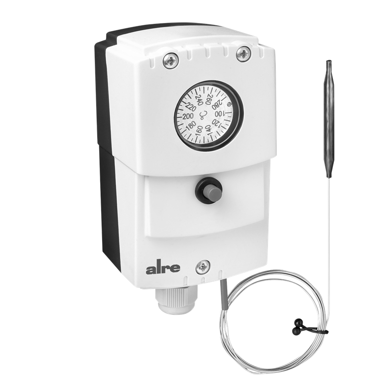 Alre JET-153 F Capillary thermostat, wall mounting, 100…280…°C, internal setting, external resetting, capillary length 18m Turkey