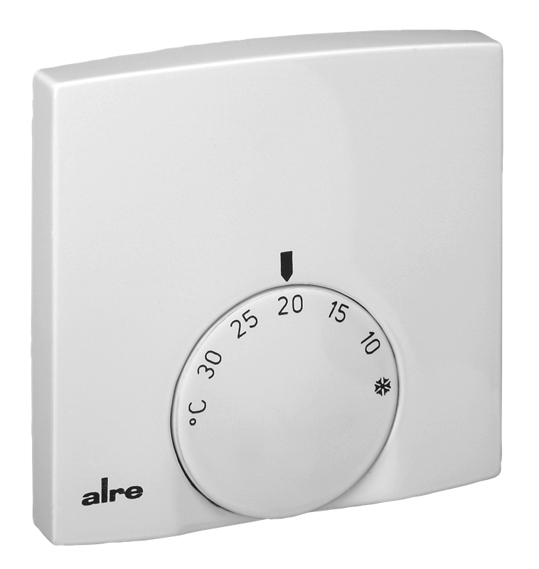 Alre RTBSB-201.202 Room thermostat, surface-mounted super flat, 5…30…°C, 24V AC, 2(1)A, NC contact, ECO function Turkey
