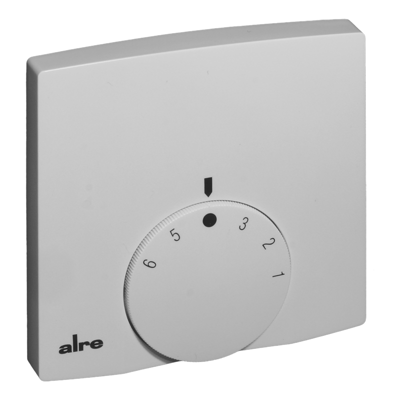 Alre RTBSB-201.000/08 Room thermostat, surface-mounted super flat, 5…30…°C, 230V AC, 2(1)A, NC contact, scale *…6 Turkey