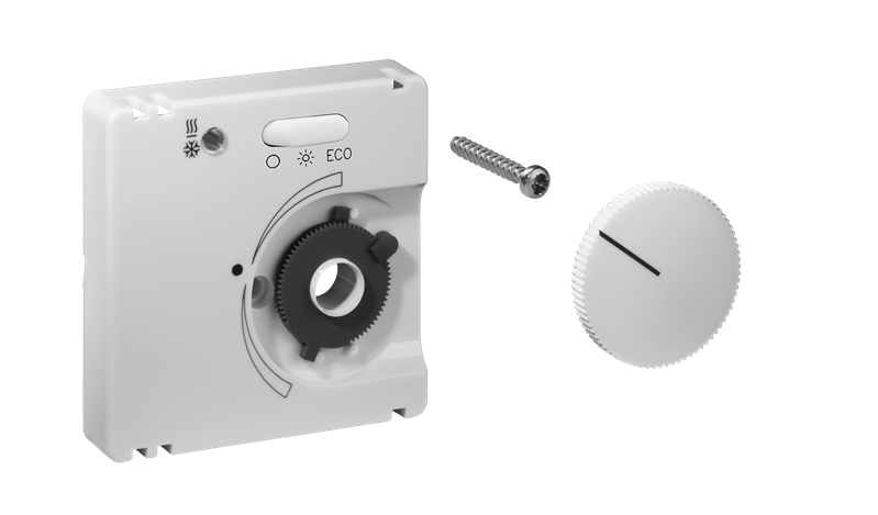 Alre JZ-007.001 Cover set for room thermostat for cooling ceilings KTRRU-052245, 50×50, pure white (RAL9010), matt Turkey