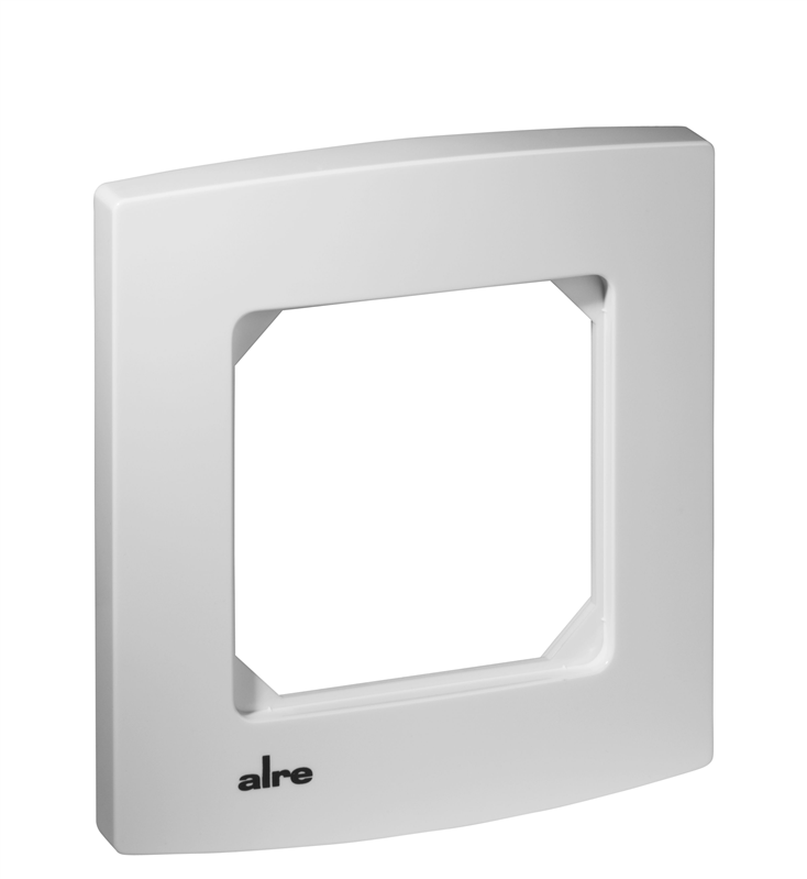 Alre JZ-090.900 alre frame “Berlin” for all flush-mounted devices with cover 50×50, pure white (RAL9010), gloss Turkey