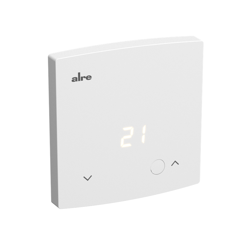 Alre HTRRBd-210.100 Room thermostat with temperature display, surface-mounted super-flat, 5…30°C, 230VAC, 3(05) A, make contact Turkey