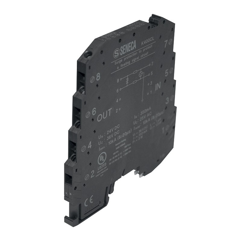 Seneca K400CL Surge protection for analog signals and logical, slim format 62mm Turkey