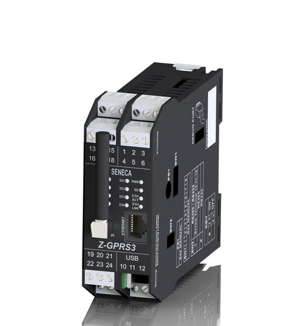 Seneca Z-GPRS3 2G Datalogger with built-in and expandable I/Os, logic functions, remote control and alarm management Turkey