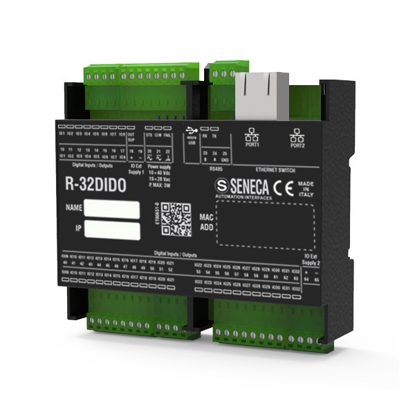Seneca R-32DIDO Profinet
        (HW rev. D1) Profinet IO module with 32 configurable digital inputs/outputs Turkey