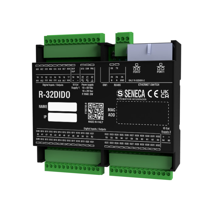Seneca R-32DIDO (HW rev. D0) Modbus I/O's module with 32 digital inputs/outputs Turkey