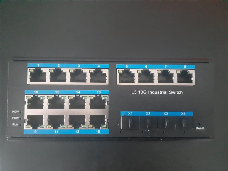 Tincam 16x10/100/1000Mbps Ethernet port 4xSFP slot 10G Industrial managed switch Turkey