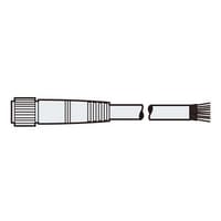 Keyence SL-VC5PM Extension Cable, M14 on One Side and Discrete Wires on the Other Side, 5-m, PNP