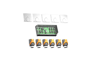 Alre SET 31 Set for fully automatic hydraulic balancing consisting of 5 surface-mounted room thermostats, 1 terminal strip and 6 actuators Turkey