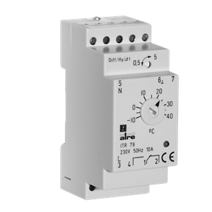 Alre ITR 79.508 Temperature controller for standard rail mounting, -10…+40…°C Turkey
