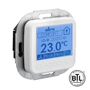 Alre KTRBUu217.456#28 BACnet room controller flush-mounted, 230V AC, cover fits BUSCH-JAEGER Reflex SI/SI Linear, pure white, gloss Turkey