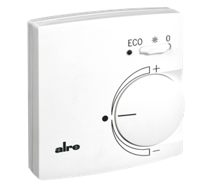 Alre KTRVB-052.245 Room thermostat, heating/cooling, surface-mounted, 24V AC/V DC, output 0…10V/10…0V, 2-/4-tube, off/comfort/ECO switch Turkey