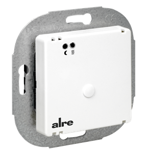 Alre FETR 101.700#07 Underfloor temperature controller with remote sensor, flush-mounted, 10-60…°C, cover 50x50mm, pure white, gloss, internal setting Turkey