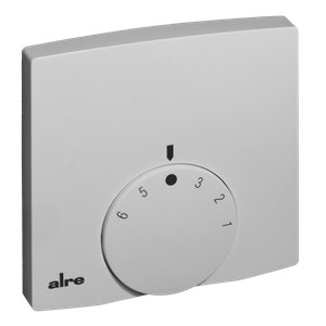 Alre RTBSB-201.000/08 Room thermostat, surface-mounted super flat, 5…30…°C, 230V AC, 2(1)A, NC contact, scale *…6 Turkey