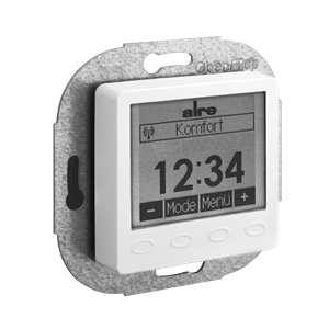 Alre FTRFUd210.123#27 Wireless room temperature sensor with timer, flush-mounted, cover 50x50mm, traffic/studio white, gloss Turkey