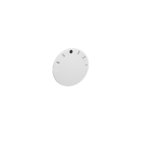 Alre ET-02 Adjustment knob for devices in B1000 series, numerical scale 1…6, pure white, gloss Turkey