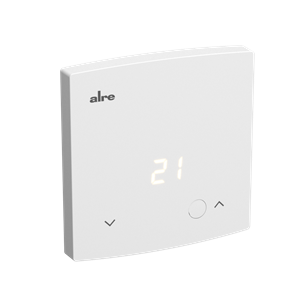 Alre HTRRBd-210.100 Room thermostat with temperature display, surface-mounted super-flat, 5…30°C, 230VAC, 3(05) A, make contact Turkey