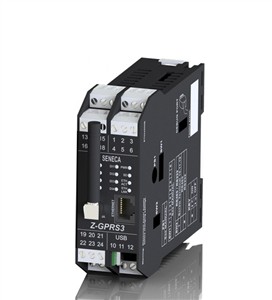 Seneca Z-GPRS3 2G Datalogger with built-in and expandable I/Os, logic functions, remote control and alarm management