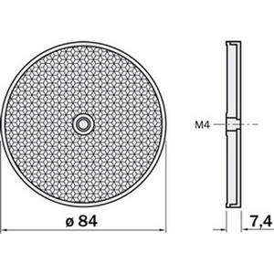 Sick C110A REFLEKTOR D83,0*9,0 BEF.-D4,8
