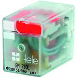 Tele-Haase Steuergeräte Miniaturrelais, 24VAC, 4 Wechsler, LED
