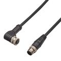 Keyence GS-P8LC1 M12 L-shaped connector type Extension cable Standard type (8-pin) 1 m