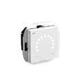 Alre HTRRUt210.A00#55 Room temperature controller with luminous ring scale, flush-mounted, cover 55x55mm, pure white, glossy
