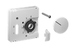 Alre JZ-035.001 Cover set for room thermostat RTBSU-401062 / floor temperature controller RTERU, 50×50, pure white (RAL9010), matt