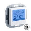 Alre KTRBUu217.456#07 BACnet room controller, flush-mounted, 230V AC, cover 50x50mm, pure white, gloss