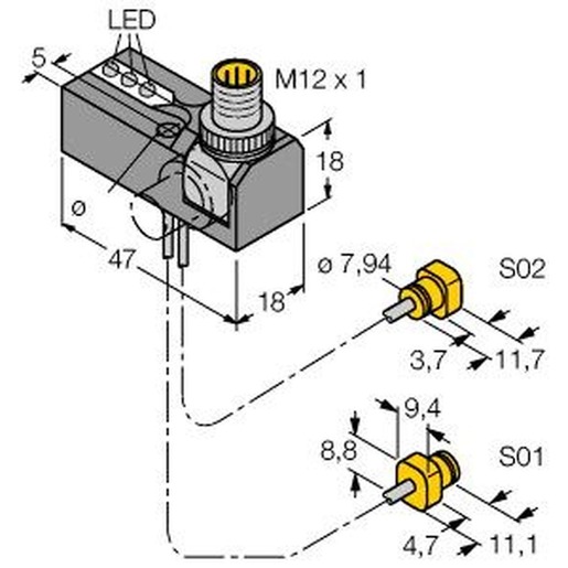 Turck NI2-K08Q-0.095/0.11-BDS-2AP6X3-H1141/S34 Turkiye