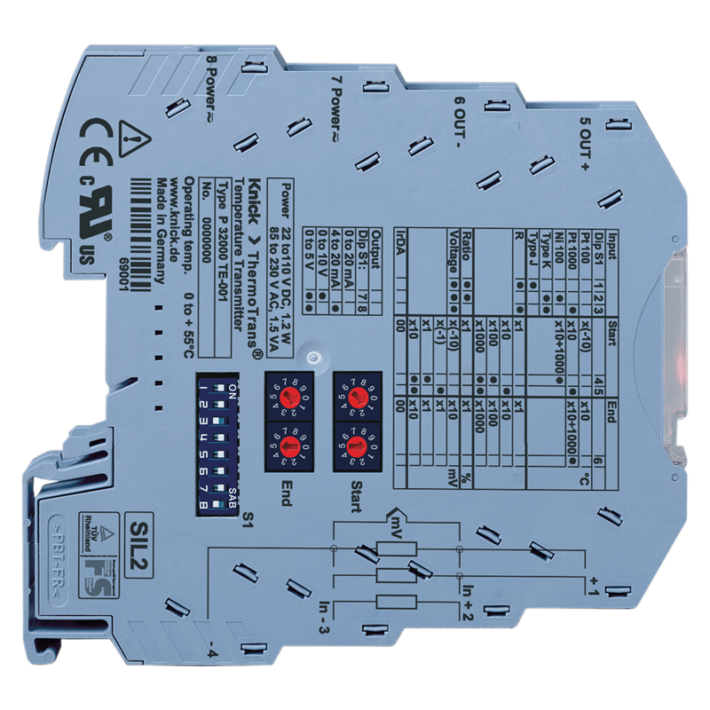 KNICK ThermoTrans P 32100 Sıcaklık Sinyal çevirici Turkiye