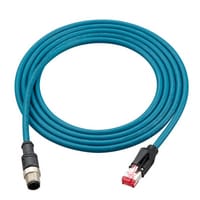 Keyence OP-87457 Ethernet cable (M12 4-pin / RJ45) NFPA79-compatible Straight cable 2 m Turkiye