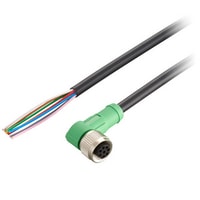 Keyence OP-87587 Oil-resistant Power Cable, L-shaped, 5 m Turkiye