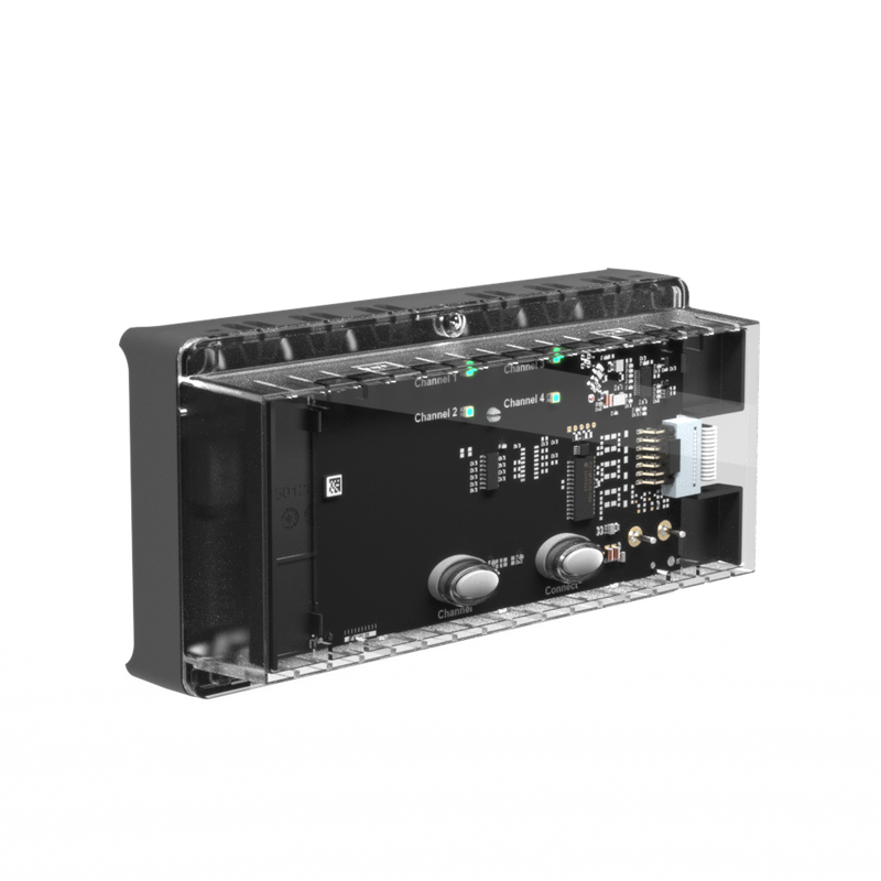Alre KTFRL-214.140 Wireless temperature actuator heating/cooling for mounting in heating circuit distributor, 4-channel, IP20 Turkiye