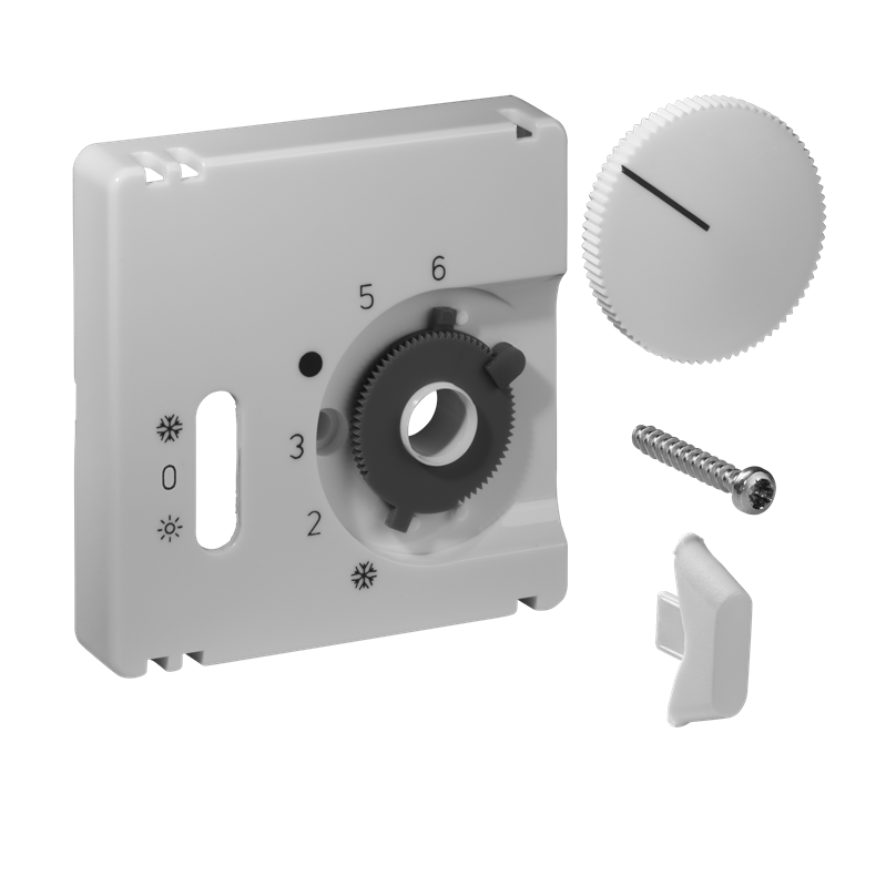Alre JZ-038.010 Cover set for room thermostat RTBSU, 50×50, pearl white (RAL1013), gloss Turkiye