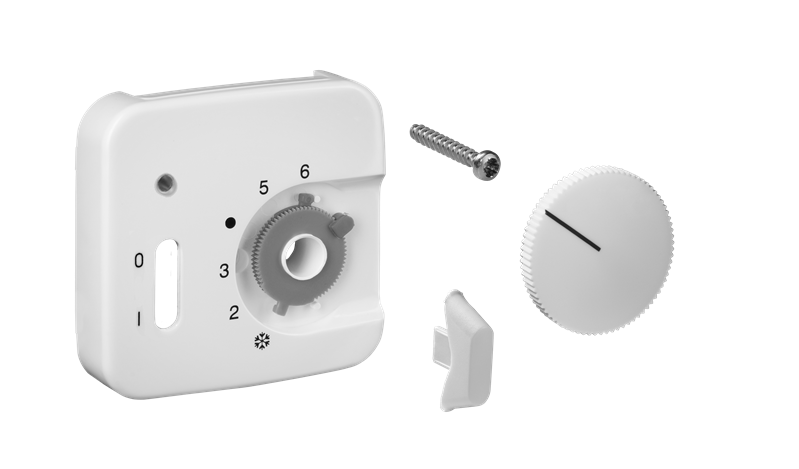 Alre JZ-035.200/BJ Cover set for room thermostat RTBSU-401062 / floor temperature controller RTERU, BUSCH-JAEGER Reflex SI/SI linear, pure white (similar RAL9010) gloss Turkiye