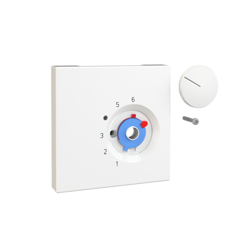 Alre JZ-001.320/BJ Cover set for room thermostat RTBSU/FTR, BUSCH-JAEGER future/solo/axcent, traffic white (similar to 9016), gloss Turkiye