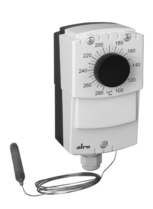 Alre JET-150 Capillary thermostat, wall mounting, 100…280…°C, adjustable hysteresis 850K, external setting, capillary length 18m Turkiye