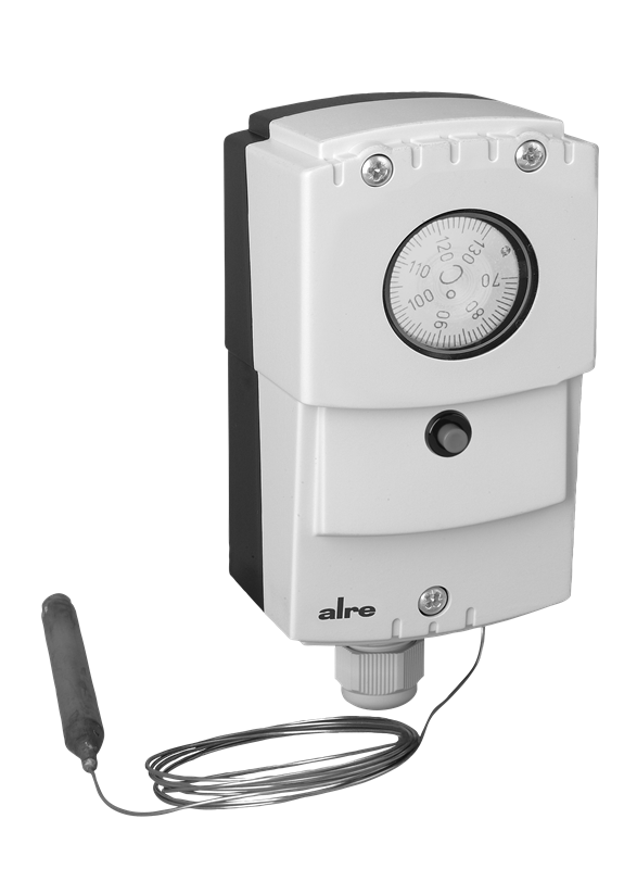 Alre JET-143 XF Capillary thermostat, wall mounting, 70…130…°C, internal setting, external resetting, capillary length 18m Turkiye