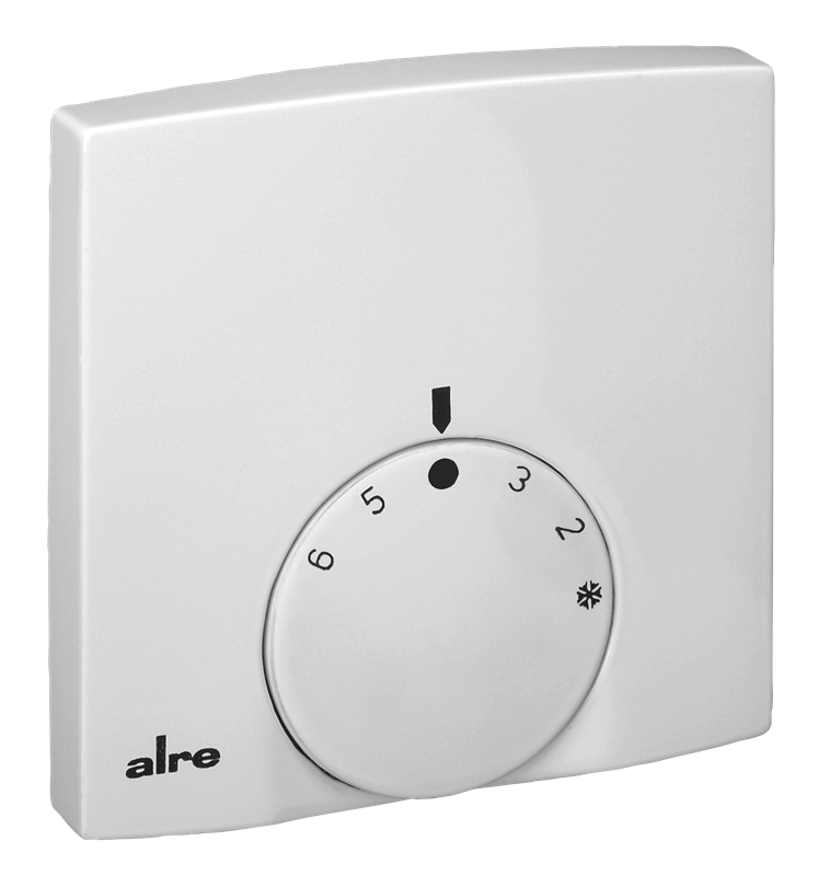 Alre RTBSB-201.500 Room thermostat, surface-mounted super flat, 5…30…°C, 230V AC, NC contact, 2-wire connection Turkiye