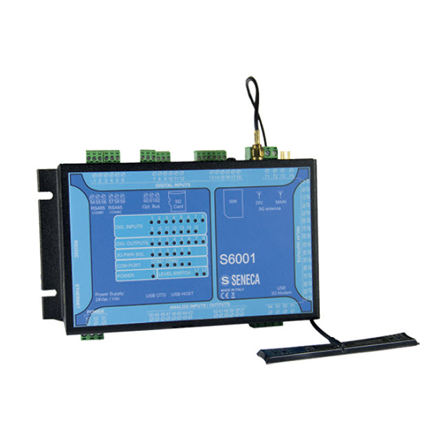 Seneca S6001 RTU IEC 61131 Controller, Straton IDE, 4G router, VPN, 31 built-in I/O channels Turkiye