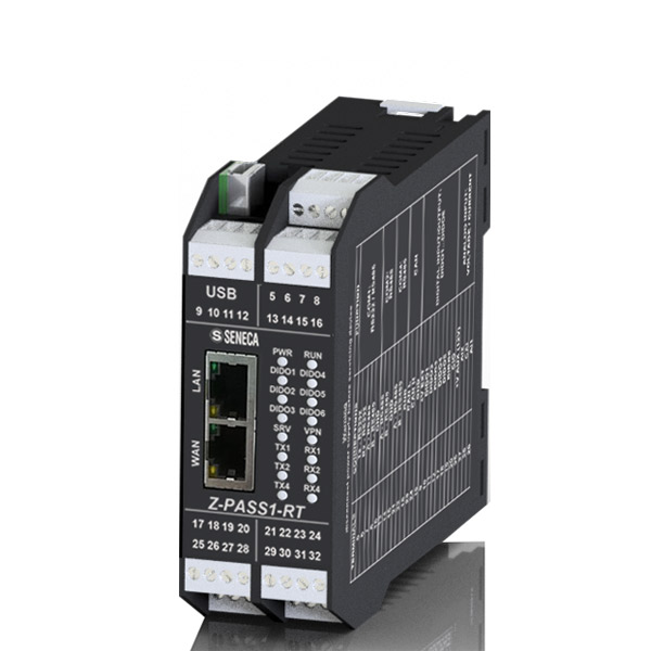 Seneca Z-PASS1-RT IIoT Edge Gateway, Serial Device Server with embedded I/O's Turkiye