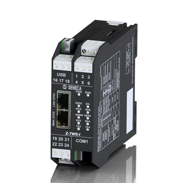 Seneca Z-TWS4-IO-E IEC 61131 Controller, Straton IDE, built-in I/O channels, with Energy protocols Turkiye