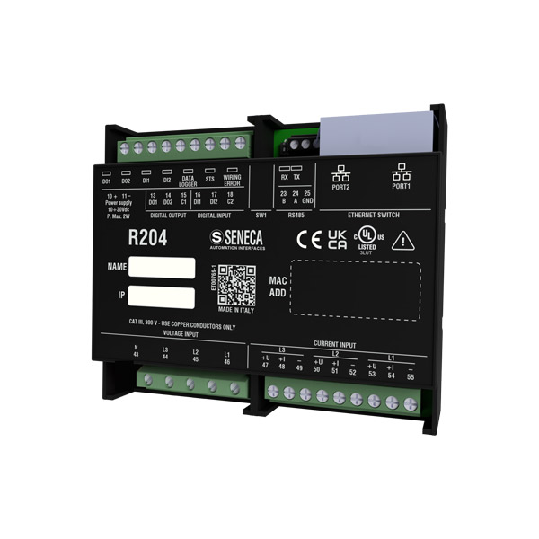 Seneca R204 Profinet Profinet energy power meter with universal input, UL listed Turkiye